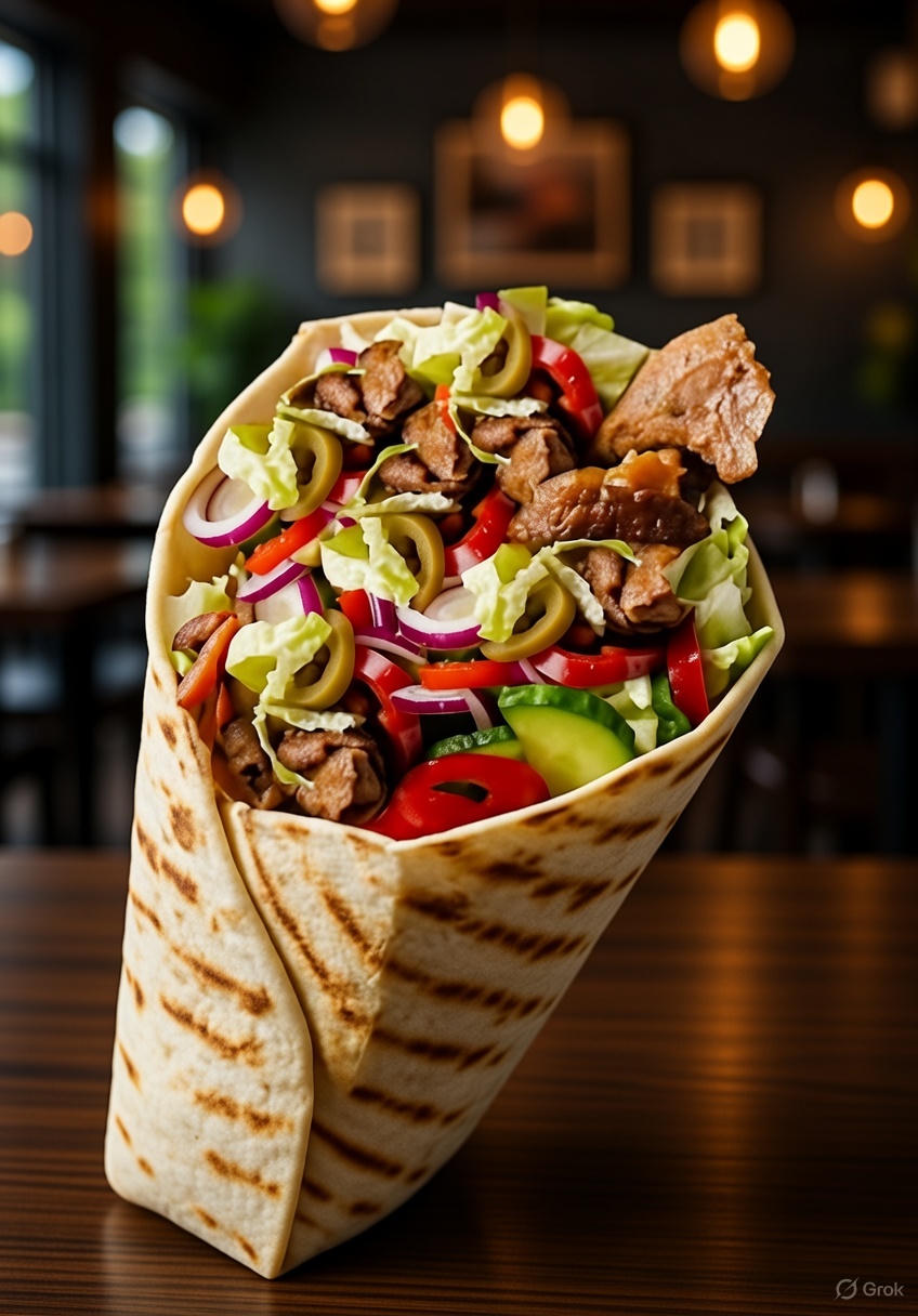 kebab w buŁce z kurczakiem kebab w buŁce z kurczakiem