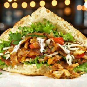 kebab w buŁce z kurczakiem