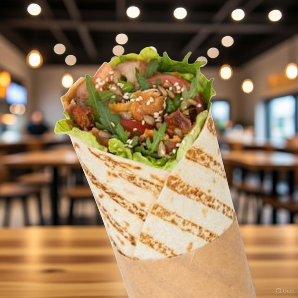 kebab w tortilli z kurczakiem kebab w tortilli z kurczakiem